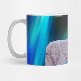 Aurora Borealis Wolf Song Mug